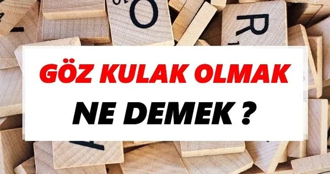 Göz kulak olmak Ne Demek? TDK’ya Göre Göz kulak olmak Sözlük Anlamı Nedir?