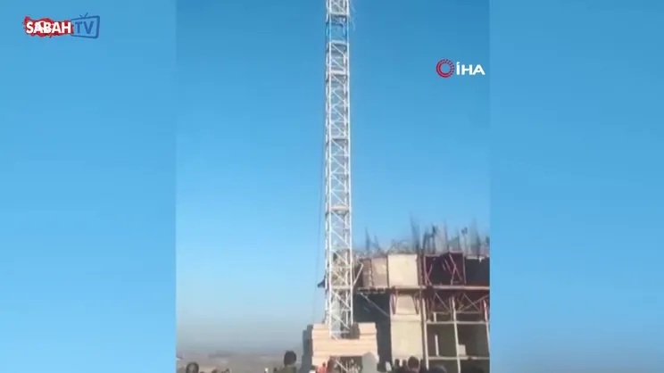 Osmaniye'de vinç devrildi: 1 ölü | video