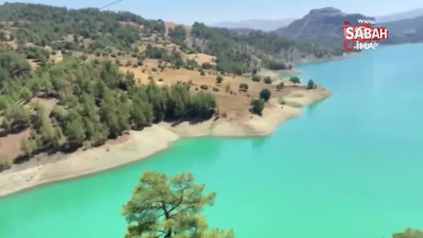 Menzelet Barajı manzarasıyla mest ediyor | Video