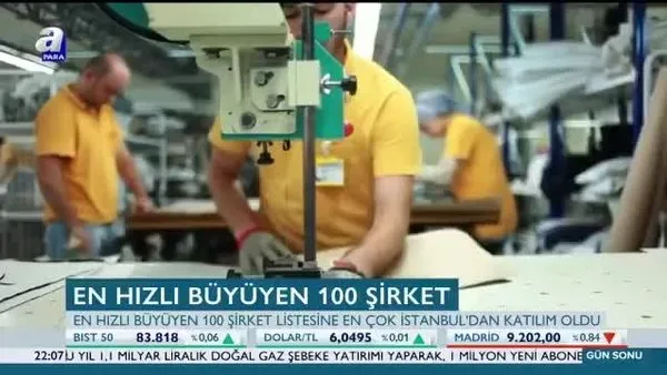 En hızlı büyüyen 100 şirket