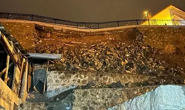 Erzurum’da heyelan: 2 konut tahliye edildi