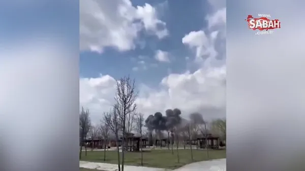 Son Dakika: Konya’da eğitim uçağı düştü! O anlar kamerada | Video