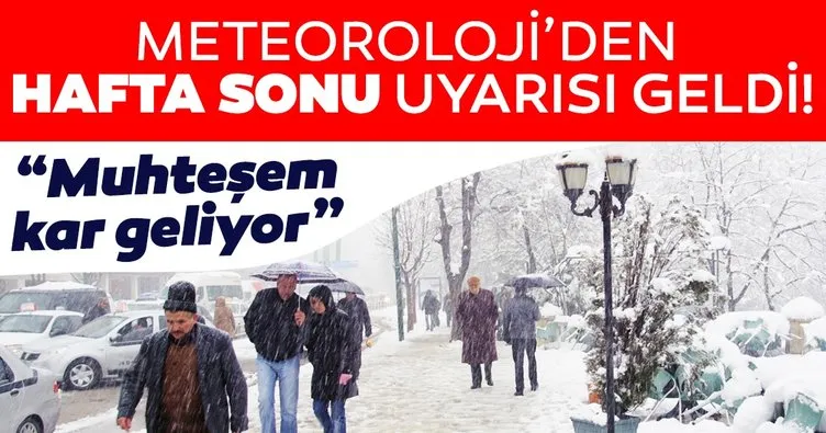 Son dakika: Meteoroloji’den hava durumu ve kar yağışı uyarısı geldi! Hafta sonuna dikkat! İstanbul’a kar ne zaman yağacak?