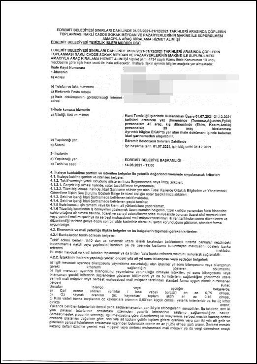 Edremit Belediyesi'nin '4 Yıldız'lı ihale oyunu: Kendi koydukları şartlara bile aykırı