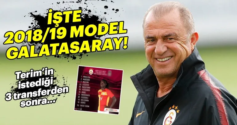 İşte Fatih Terim’in kafasındaki 2018/2019 model Galatasaray