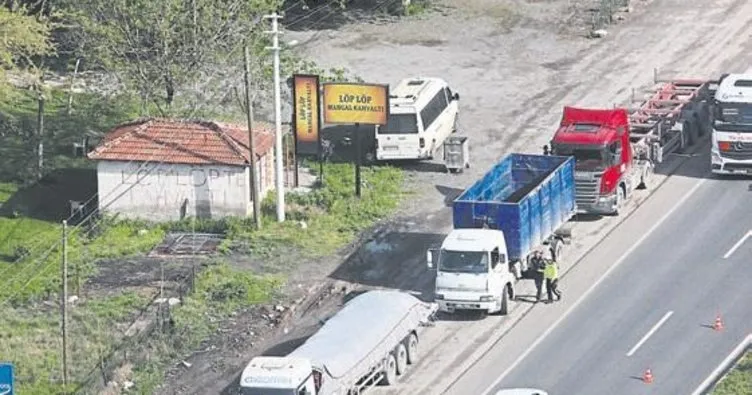 Polis havadan trafiği denetliyor