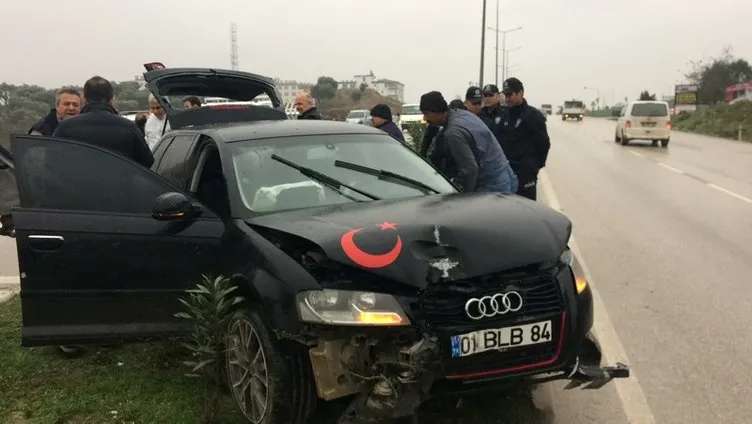 DuruÅma sonrası lüks araca kurÅun yaÄmuru!