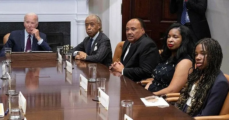Biden, Martin Luther King’in ailesini Beyaz Saray’da ağırladı
