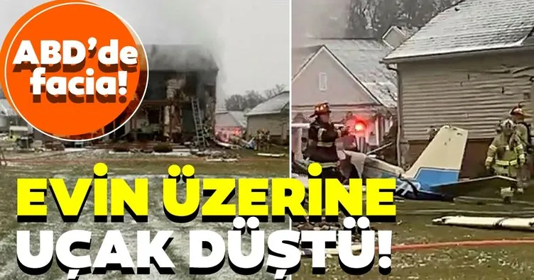 ABD’de facia: Evin üzerine uçak düştü!