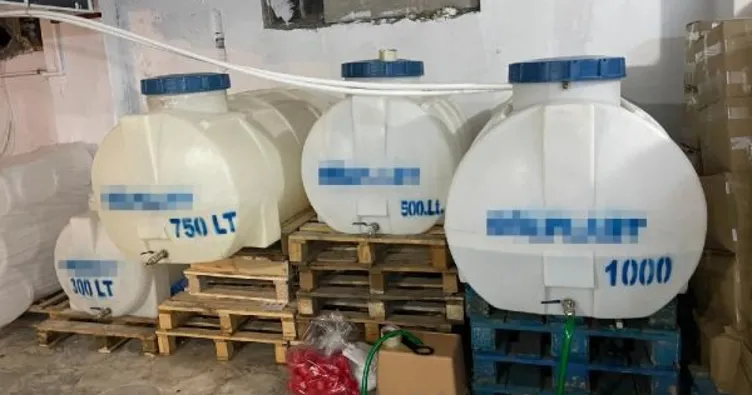 Büyükçekmece’de 6 ton 400 litre etil alkol ele geçirildi