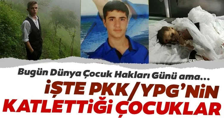 İşte Dünya Çocuk Hakları Günü’nde YPG/PKK’nın katlettiği çocuklar