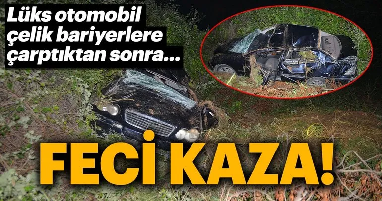 Adana’da otomobil takla atarak şarampole devrildi: 1 yaralı