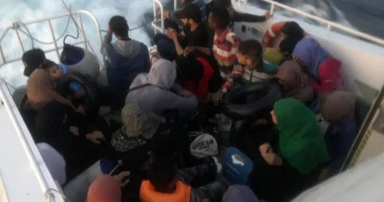 Enez açıklarında 68 düzensiz göçmen yakalandı