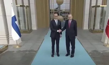 Başkan Erdoğan, Finlandiya Cumhurbaşkanı Stubb’u resmi törenle karşıladı