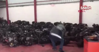 Ankara’da çok sayıda kaçak araç parçası ele geçirildi | Video