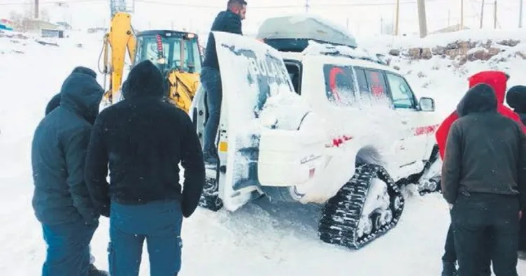 Kardelen için karlı yollar aşıldı