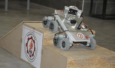Öğrencilerin yaptığı robot araç engel tanımıyor