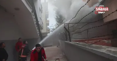 Mersin’de bir iş yerinde çıkan yangın paniğe neden oldu | Video