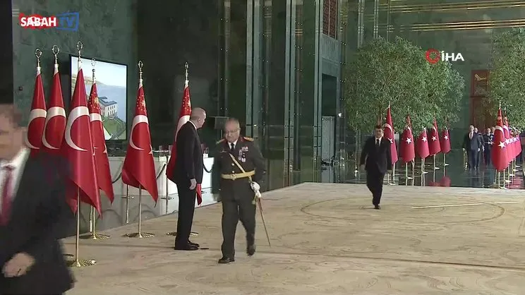 Cumhurbaşkanı Erdoğan 29 Ekim Cumhuriyet Bayramı resepsiyonunda tebrikleri kabul etti
