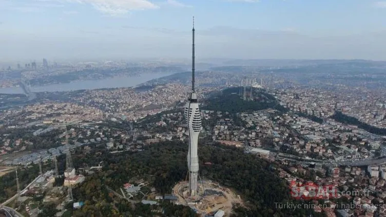 Avrupa’nın en yüksek yapısı! İşte Çamlıca Kulesi’nden İstanbul manzarası...