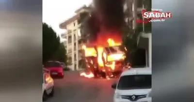 İzmir’de korkunç olay! Yanan araç eve daldı