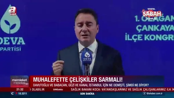 Ahmet Davutoğlu ve Ali Babacan’ın Kanal İstanbul çarkı | Video