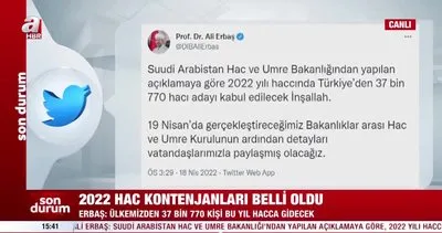 Son Dakika: Diyanet İşleri Başkanı Erbaş’tan flaş açıklama! 2022 yılında Hacca kaç kişi gidecek? | Video