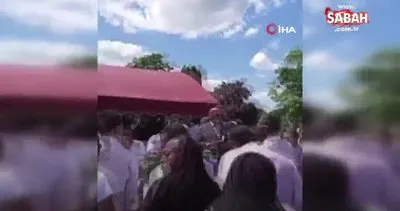 ABD’de cenaze töreninde silahlı saldırı paniği | Video