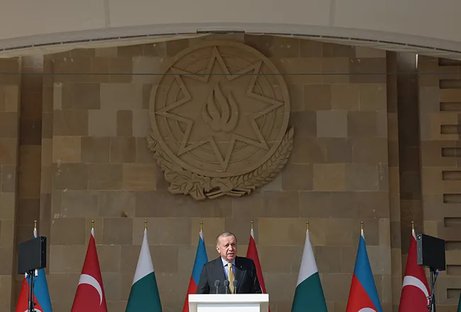 Karabağ Zaferi'nin 5. yılı! Başkan Erdoğan'dan Bakü'de tarihi açıklamalar: Karabağ Zaferi, Türk dünyası için gurur!