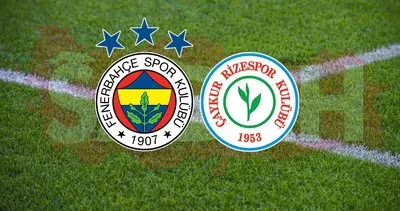 Fenerbahçe Rizespor maçı canlı izle! Süper Lig 15. Hafta Fenerbahçe Çaykur Rizespor maçı canlı yayın izle!