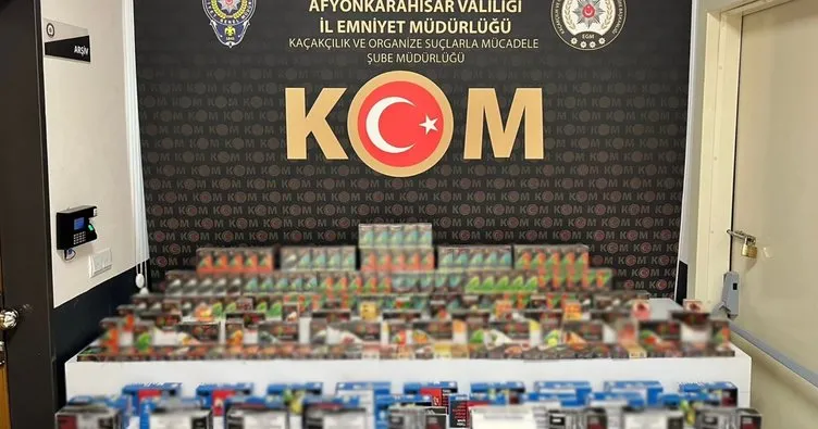 Afyon’da kaçak tütün operasyonu