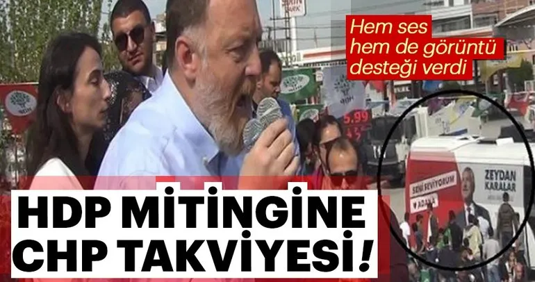 HDP’li Sezai Temelli’nin Adana mitingine CHP tüm gücüyle destek verdi