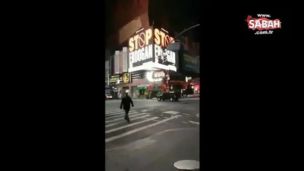 New York sokaklarında skandal Erdoğan reklamları! | Video