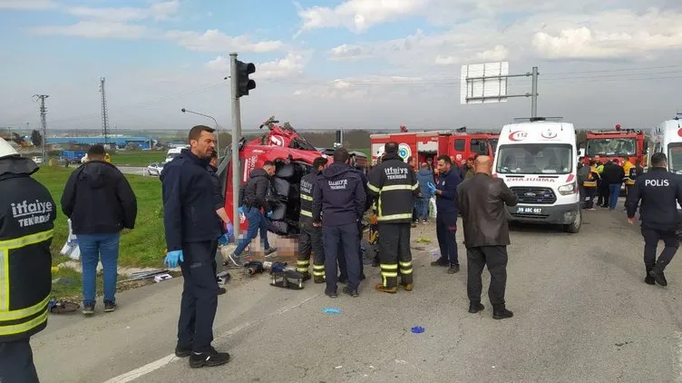 SON DAKİKA: Tekirdağ’da TIR dehşeti: 5 ölü çok sayıda yaralı!