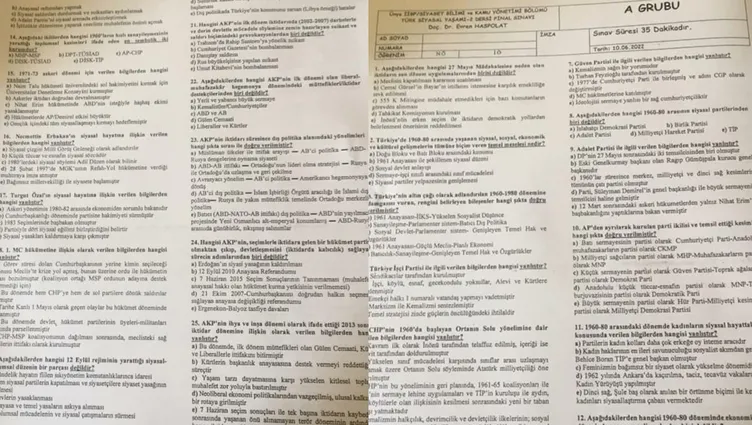 Öğrencilerine hazırladığı sorularla AK Parti’ye kin kustu: Sözde doçent özde provokatör!