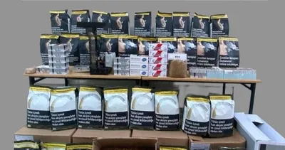 Binlerce tütün ve makaron ele geçirildi