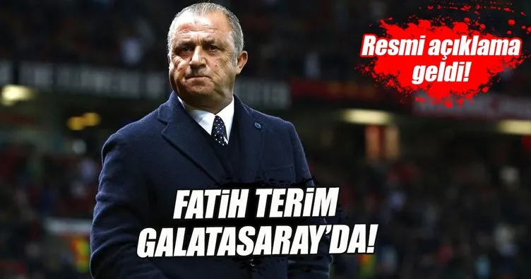 Son dakika: Fatih Terim Galatasaray’da!