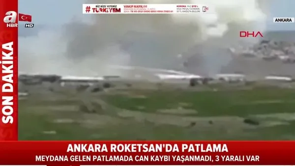 Ankara'da ROKETSAN tesisindeki patlama anı görüntüleri ortaya çıktı | Video