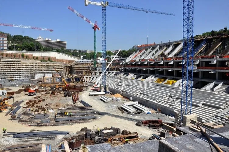 Vodafone Arena inşaatından son kareler 25 Haziran 2014