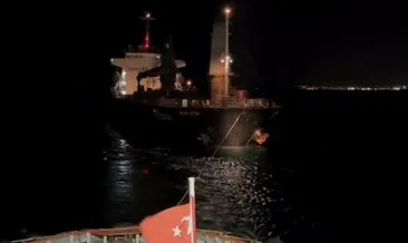 Çanakkale Boğazı'nda makine arızası yapan gemi sürüklendi: Karanlık Liman demir sahasına demirletildi #izmir