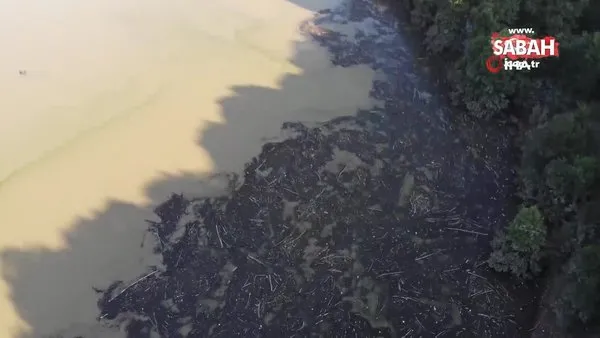 Su seviyesi tarihi zirveye ulaşan Hasanlar Barajı böyle görüntülendi | Video