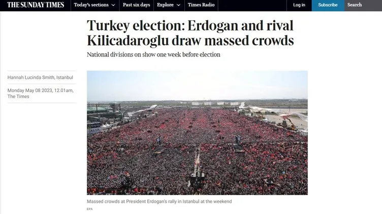 Dünya Başkan Erdoğan'ın dev mitingini konuştu: 'Eşi benzeri görülmedi'