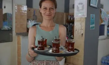 Bu köyün kahvesini bir kadın işletiyor!