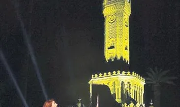 Saat Kulesi’nde yılbaşı coşkusu