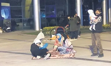 Battaniyesini alan sokakta sabahladı