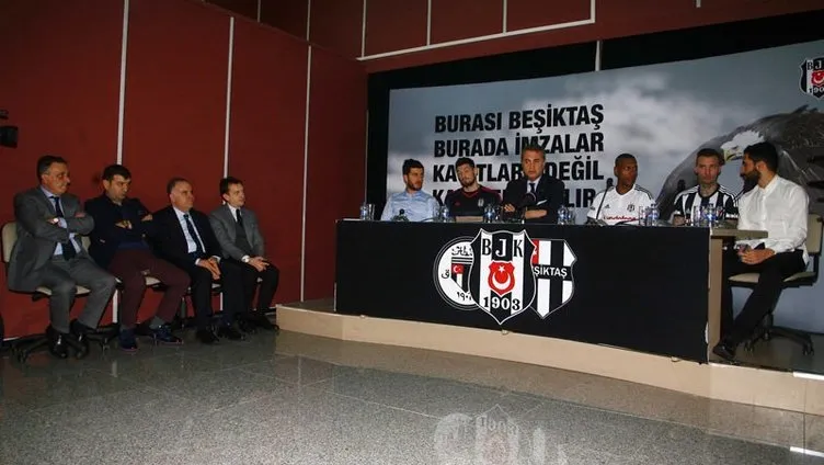 Beşiktaş’ın yeni transferleri imzayı attı