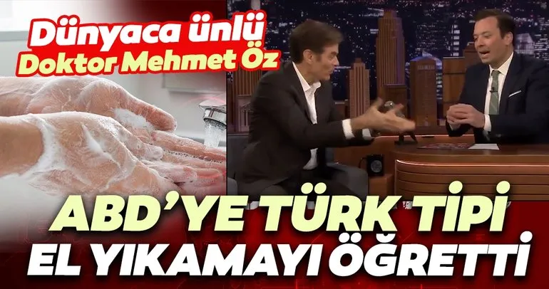 Dünyaca ünlü doktor Mehmet Öz ABD’ye türk tipi el yıkamayı öğretti