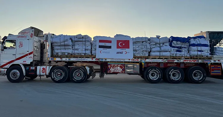 AFAD Gazze’de! Geçişi sağlanan TIR sayısı 333’ü geçti