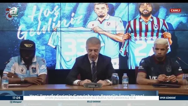 Son dakika spor haberi: Trabzonspor yeni transferleri Gervinho ve Bruno Peres için imza töreni düzenledi!