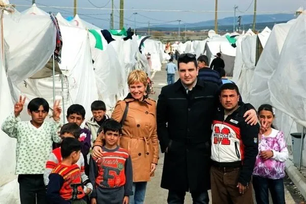 Mülteci kampından çok özel kareler